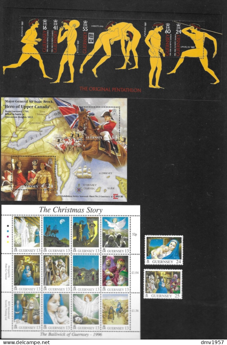 Guernsey 1996 MNH Selection Sg 694/729 (Missing Sg 694) Cat £30+ - Guernsey