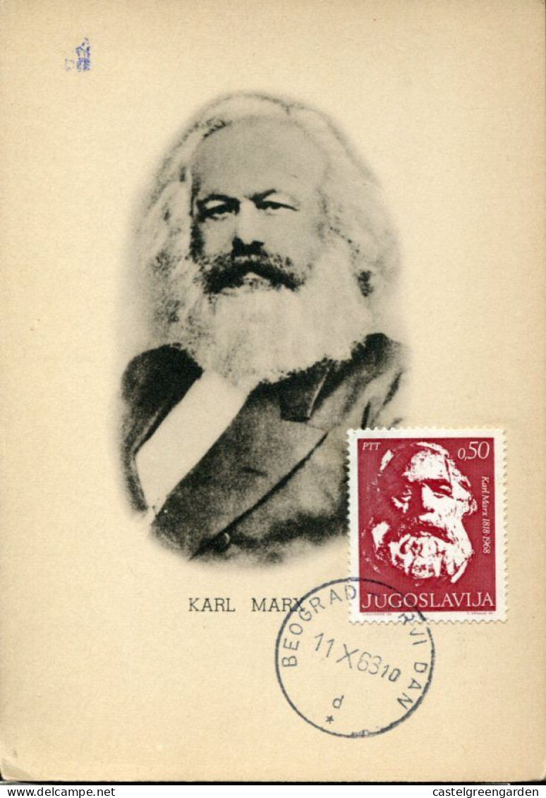 X0251 Jugoslavia , Maximum 1968,  Karl Marx - Karl Marx