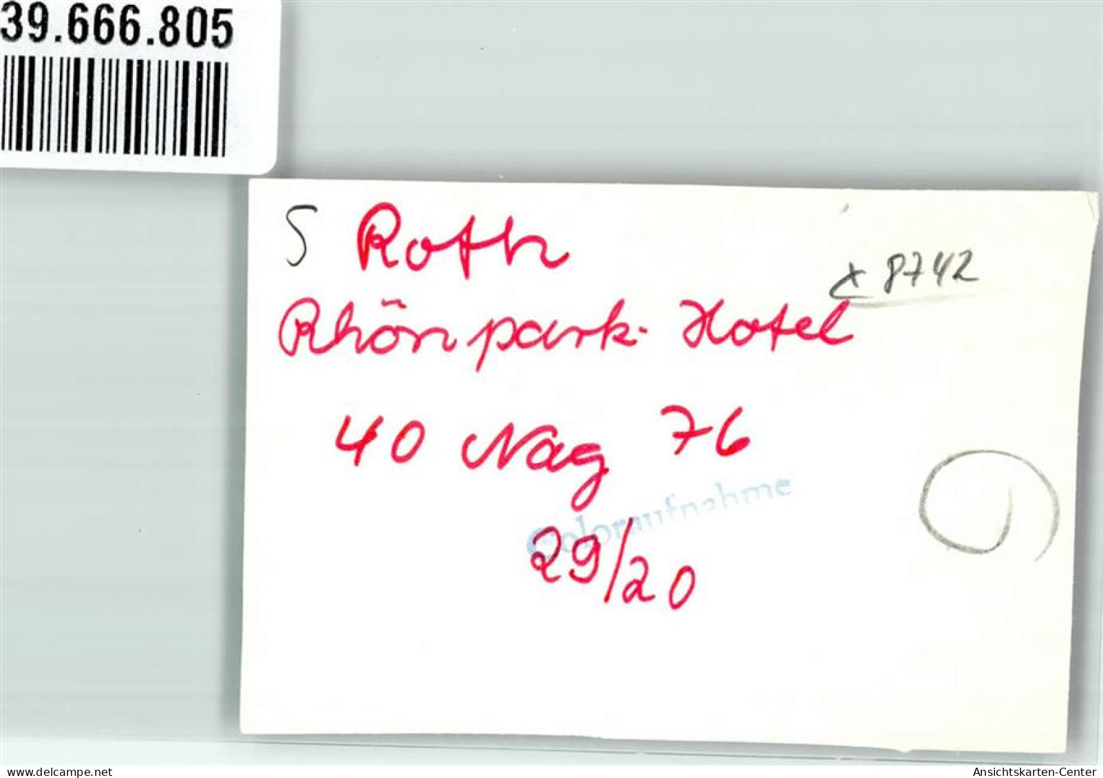 39666805 - Roth B Nordheim V D Rhoen - Other & Unclassified