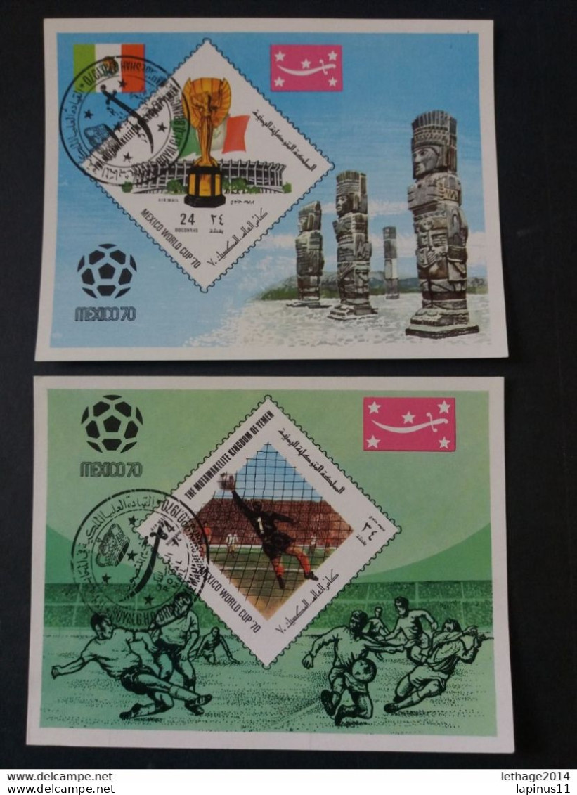 YEMEN يمني WINNERS OF THE FOOTBAAL WORLD CHAMPIONSHIP MEXICO 1970 CAT MICHEL BLOCK N. 218B (1149) SHEET MNH $ - Yémen