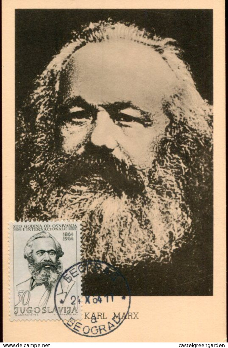 X0252 Jugoslavia , Maximum 1964,  Karl Marx - Karl Marx