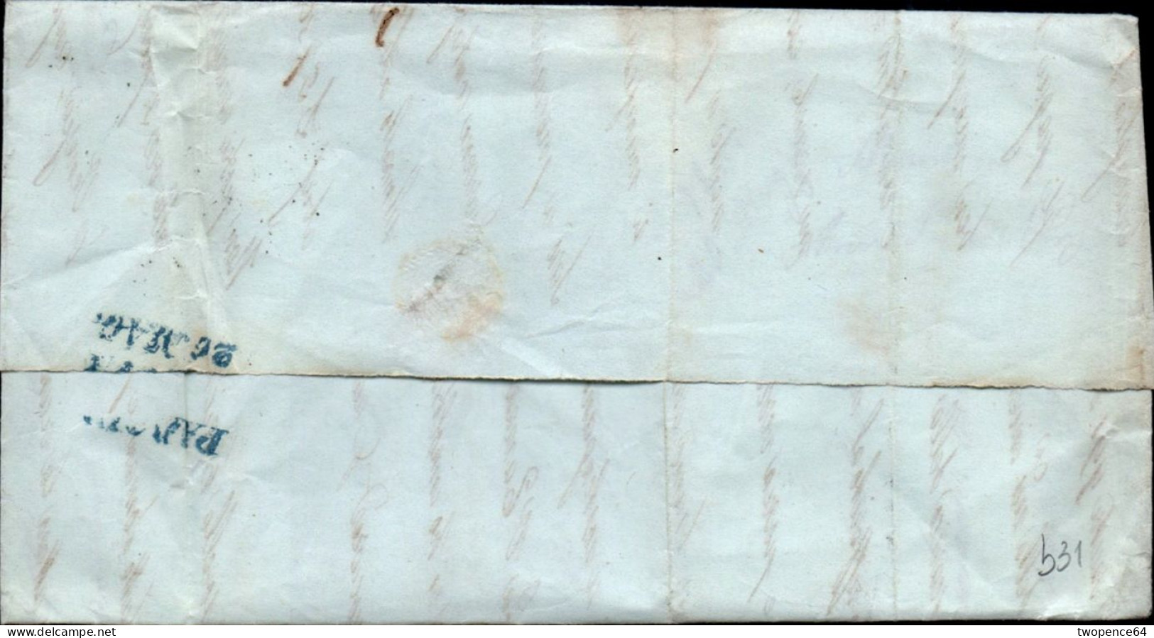 B31 - LETTERA PREFILATELICA DA MANTOVA A PADOVA 1846 - 1. ...-1850 Prephilately