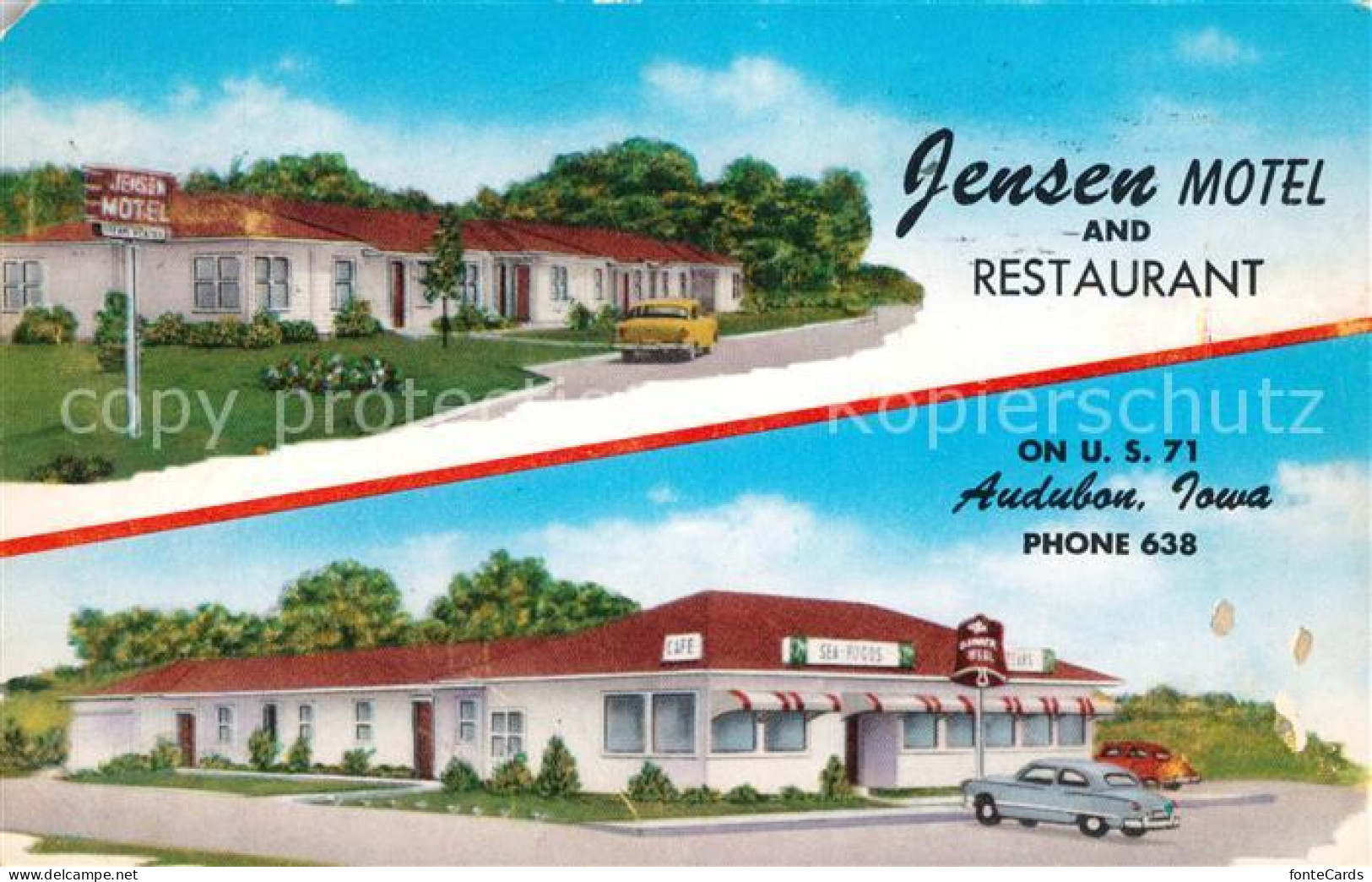 13100387 Audubon_Iowa Jensen Motel  - Other & Unclassified