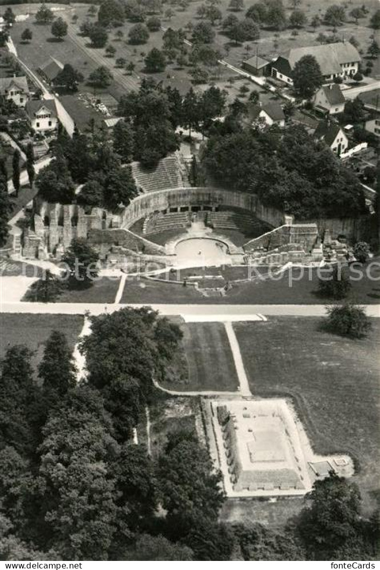 13094161 Augst Fliegeraufnahme Augusta Raurica Roemisches Theater Und Tempel Auf - Autres & Non Classés