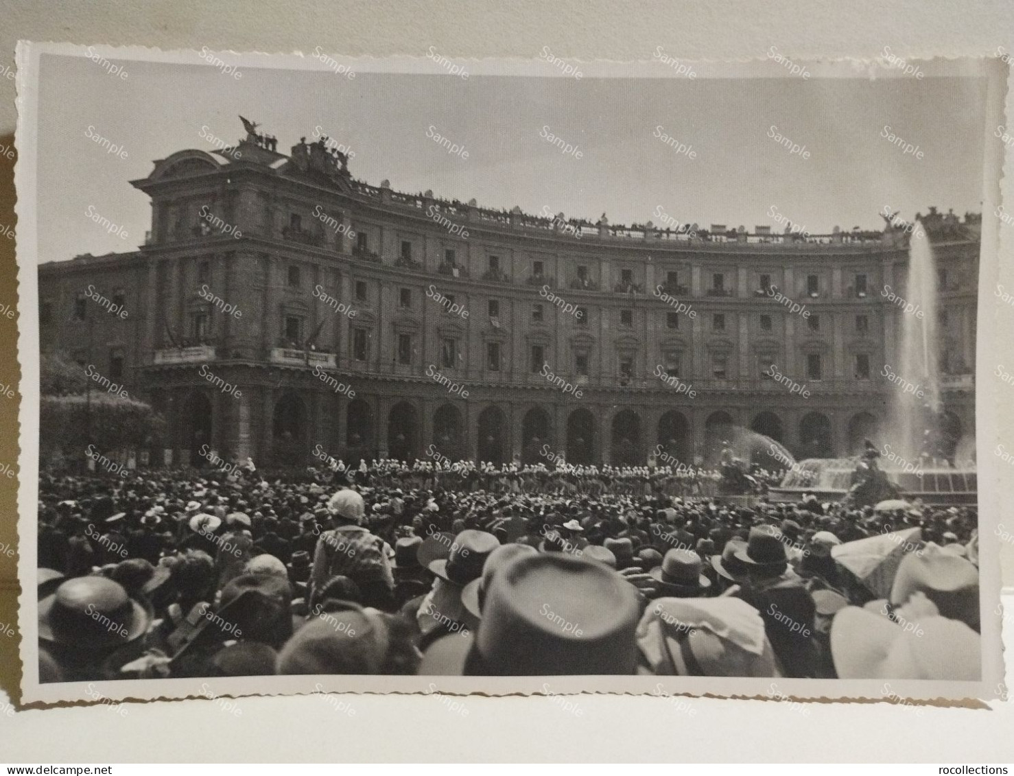 Italy Italia Foto Celebrazione Fascista Piazza ESEDRA Roma Annuale Dell'Impero. I Meharisti.1937 - Europa