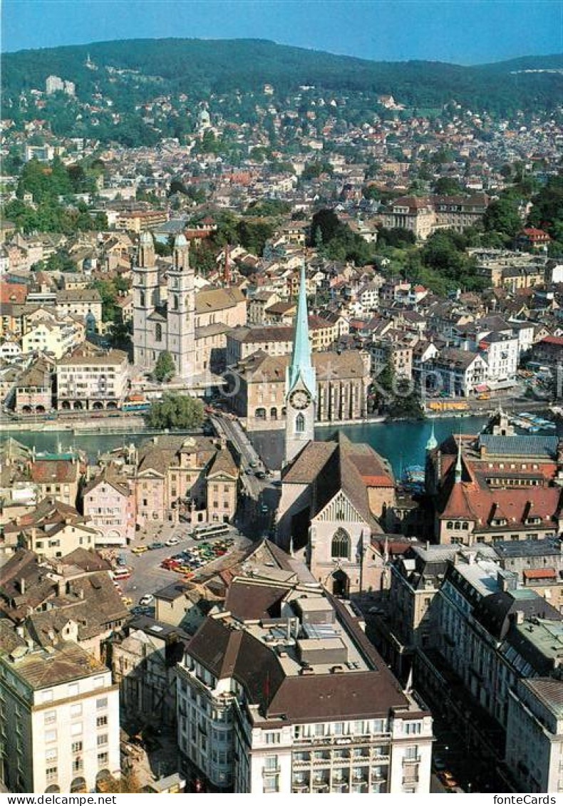 13091713 Zuerich ZH Fliegeraufnahme Fraumuenster Grossmuenster Zuerich - Autres & Non Classés