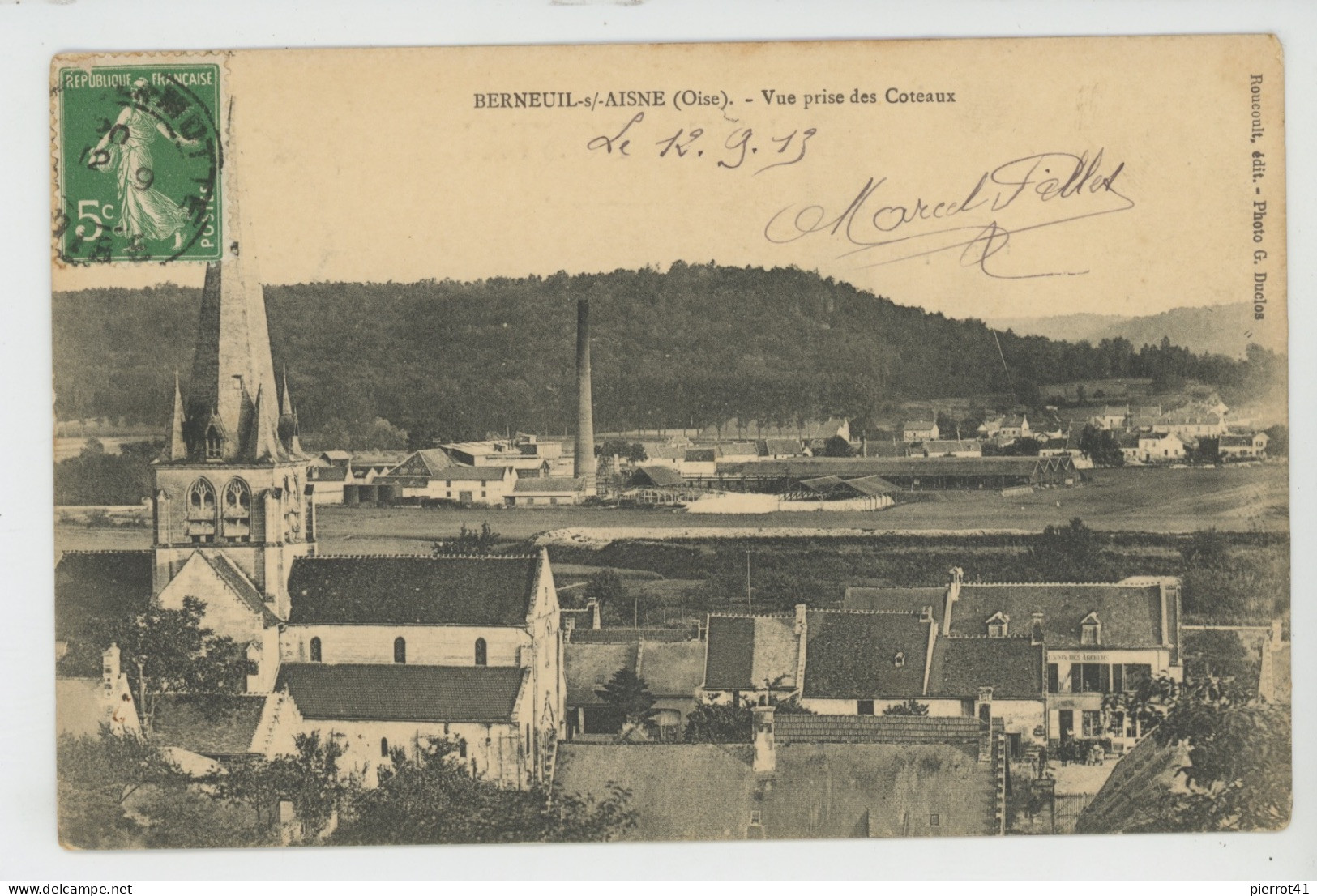 BERNEUIL SUR AISNE - Vue Prise Des Coteaux - Andere & Zonder Classificatie