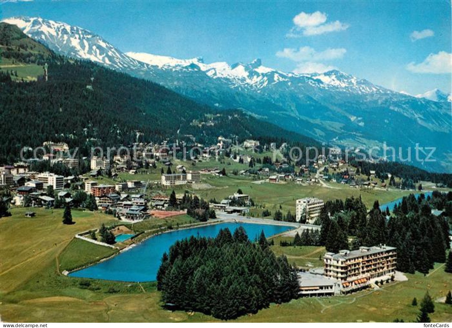 13090622 Crans-Montana Fliegeraufnahme Crans-sur-Sierre  - Andere & Zonder Classificatie