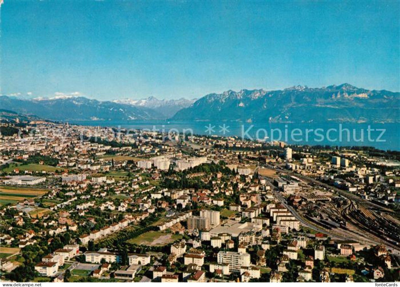 13090210 Renens Vue Aerienne Lac Leman  Renens - Andere & Zonder Classificatie