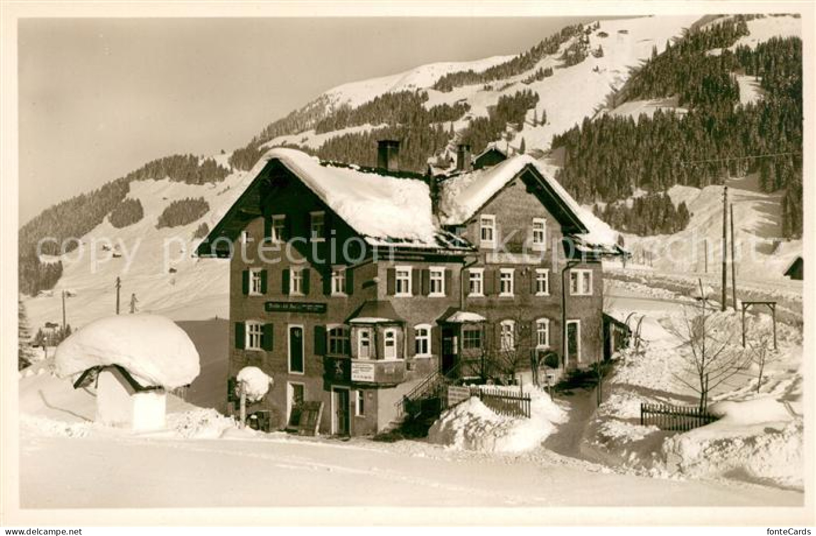 13086451 Mittelberg Binntal Cafe Pension Anna Albrecht Fontein Mittelberg Binnta - Autres & Non Classés