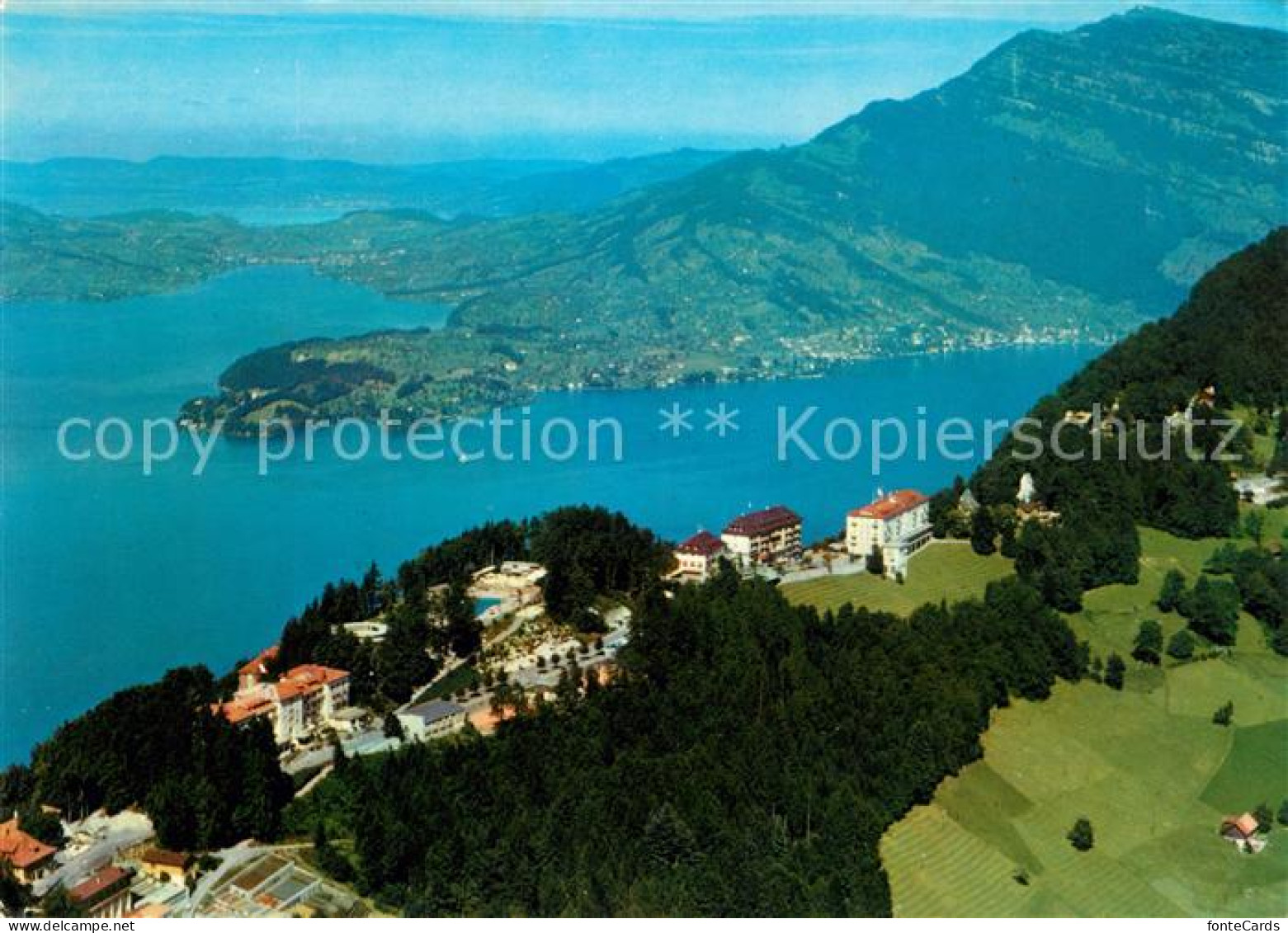 13084733 Rigi Hochflue Fliegeraufnahme Buergenstock Hotels Vierwaldstaettersee R - Sonstige & Ohne Zuordnung