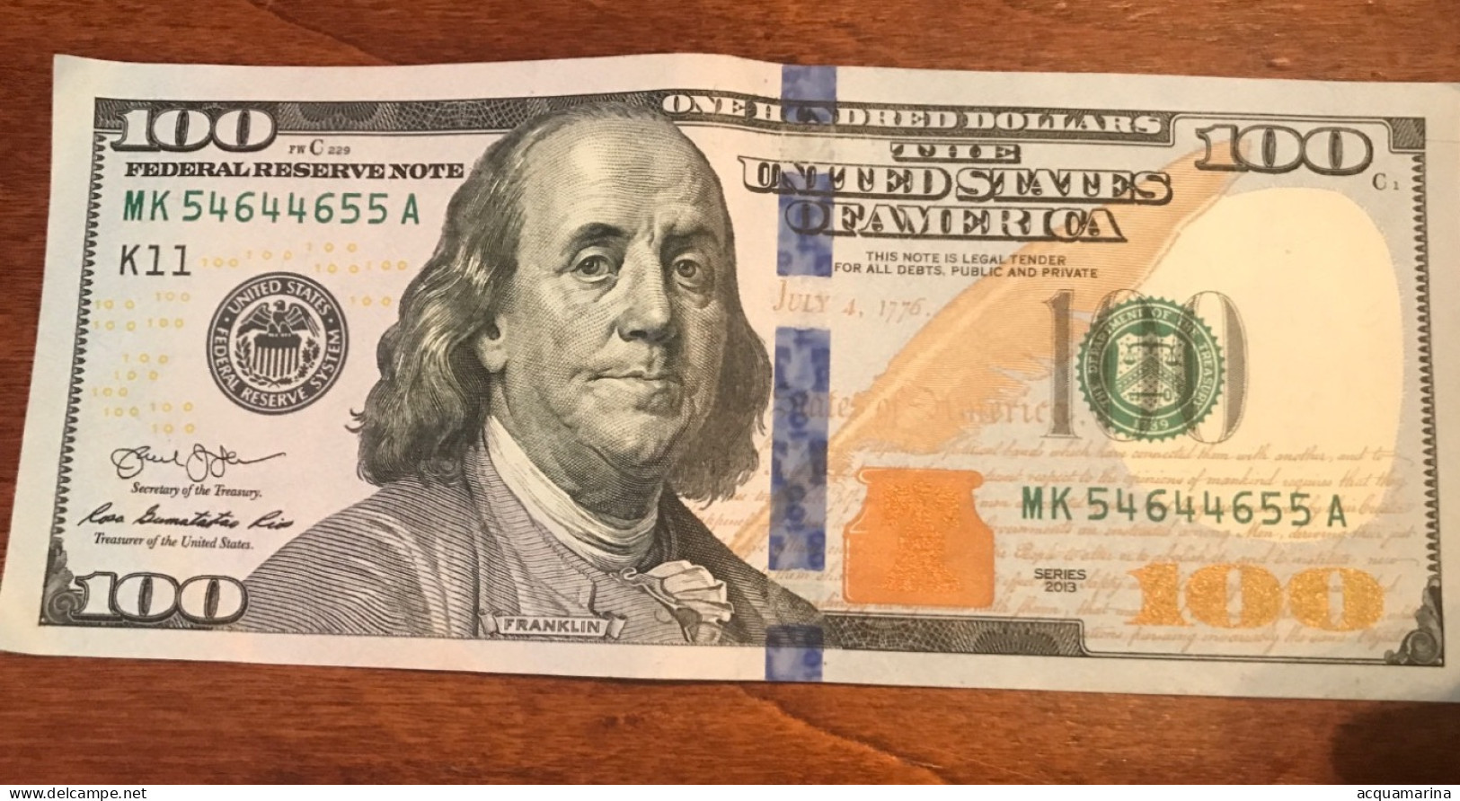 USA 100 DOLLARS SERIES 2013 CIRCULATED - Divisa Nacional