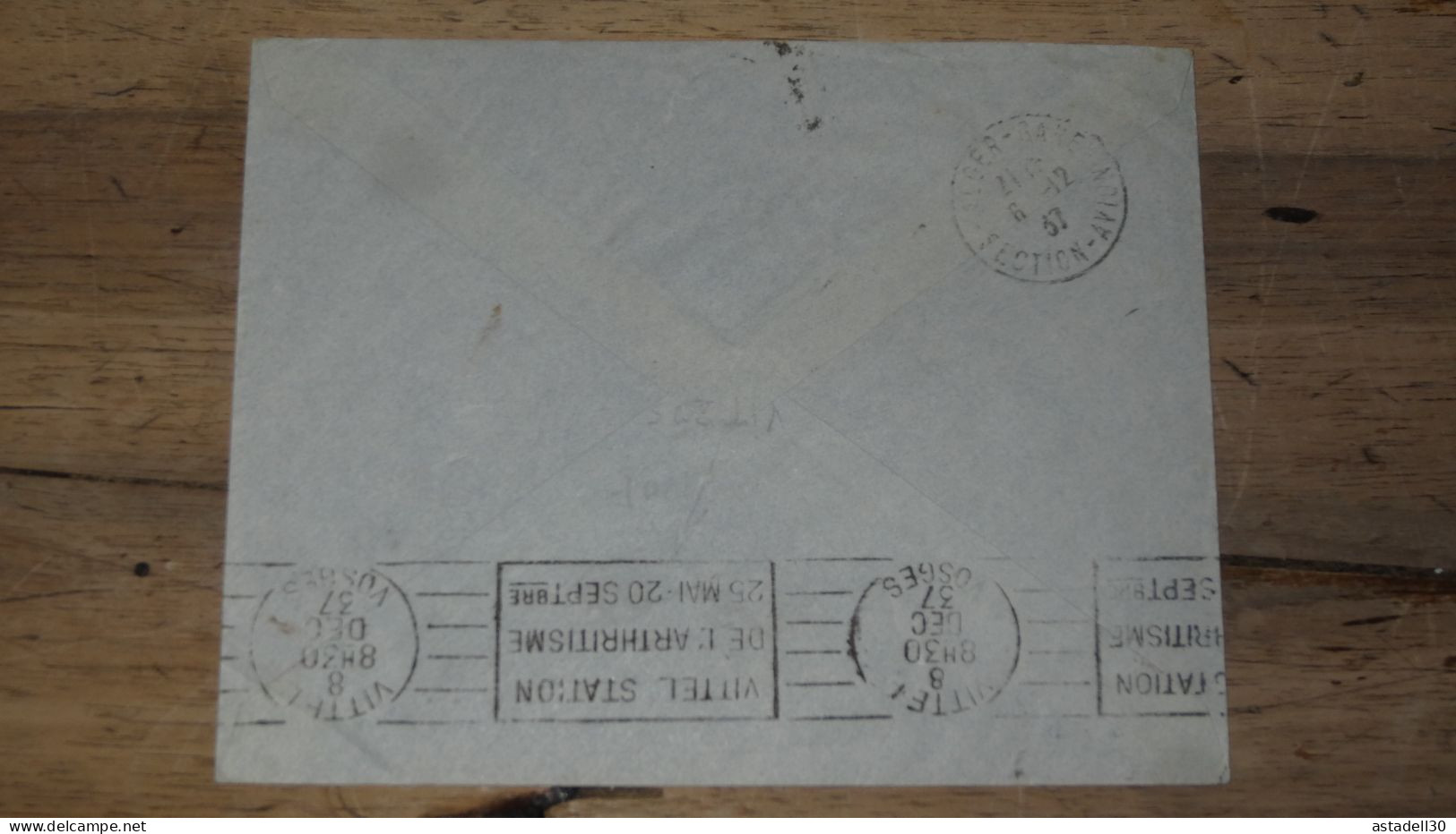Enveloppe ALGERIE,  Air France Et Air Afrique, Alger - 1937 ............ Boite1.......... 240424-16 - Storia Postale