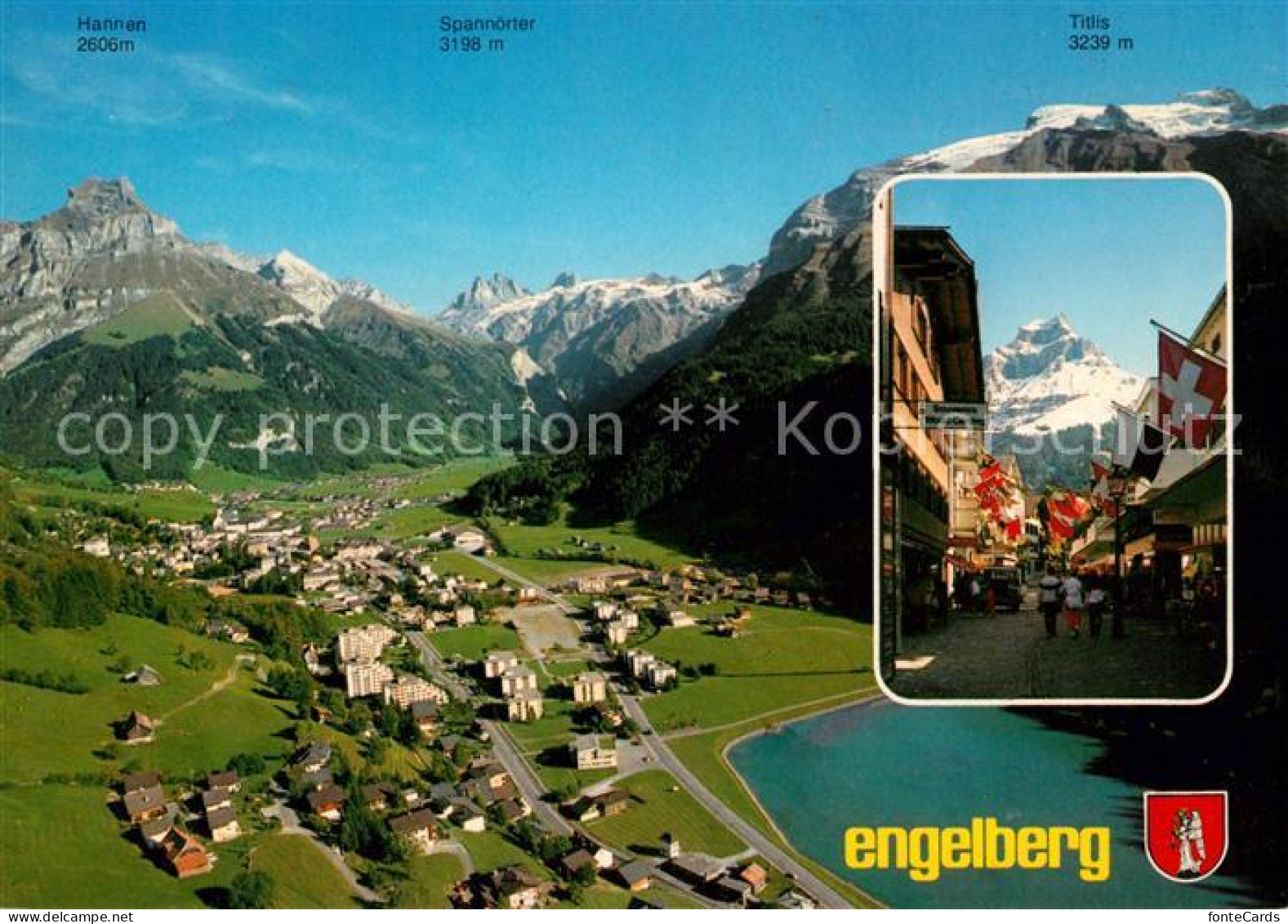 13082238 Engelberg OW Fliegeraufnahme Panorama Engelberg - Otros & Sin Clasificación