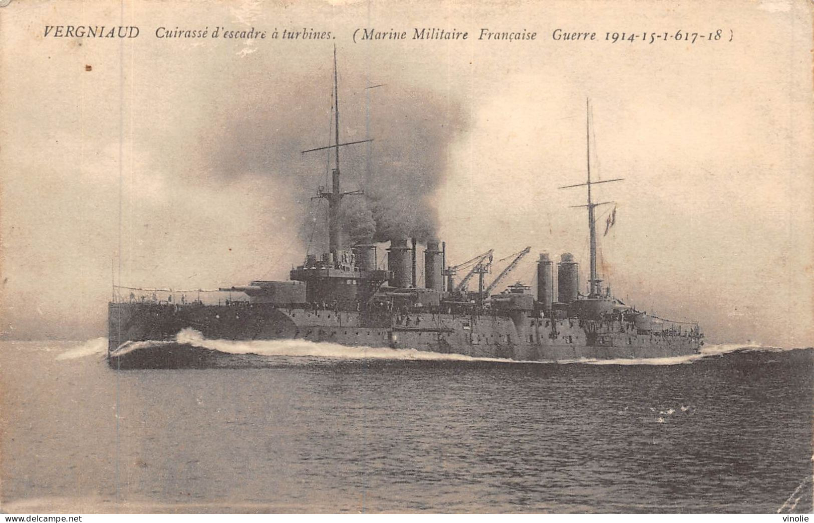 24-5264 :  CUIRASSE D'ESCADRE VERGNIAUD - Warships
