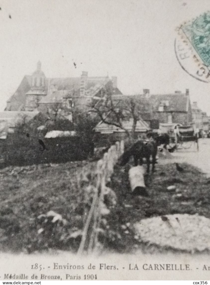 CPA 61 La CARNEILLE Arrivée Par La Route De FLERS - Autres & Non Classés