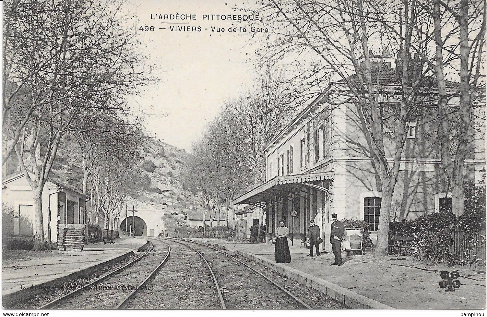 07 - VIVIERS - Vue Intérieure De La Gare - Animée - Viviers