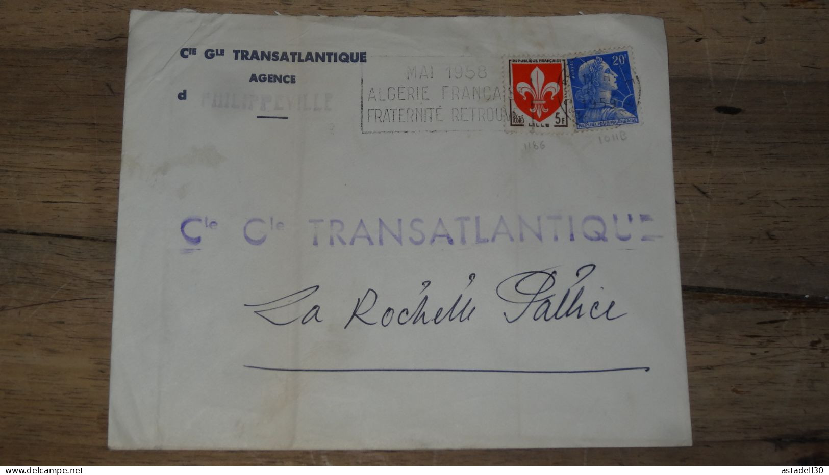 Enveloppe ALGERIE,  Constantine 1959  ............ Boite1.......... 240424-17 - Briefe U. Dokumente