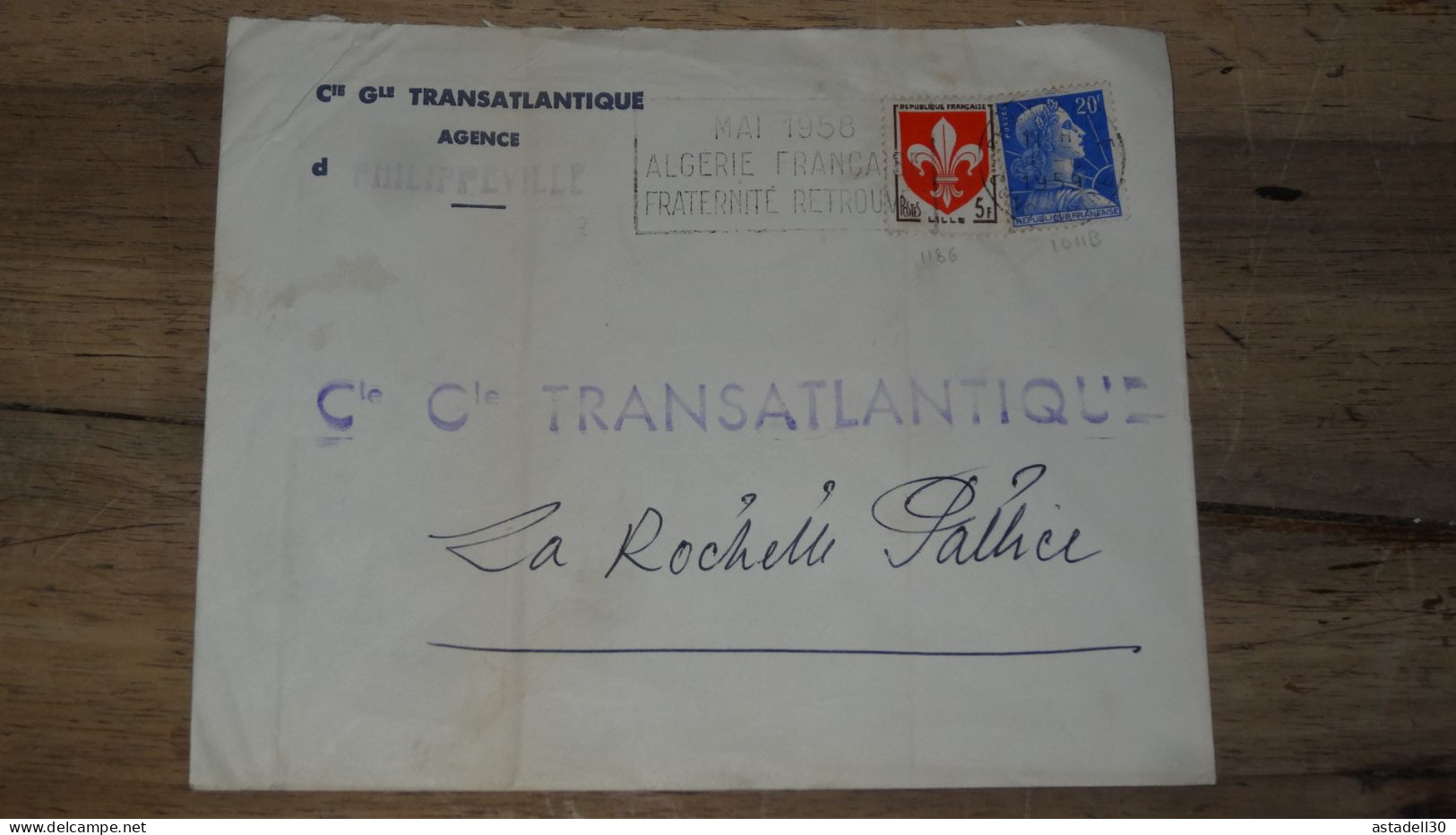 Enveloppe ALGERIE,  Constantine 1959  ............ Boite1.......... 240424-17 - Lettres & Documents