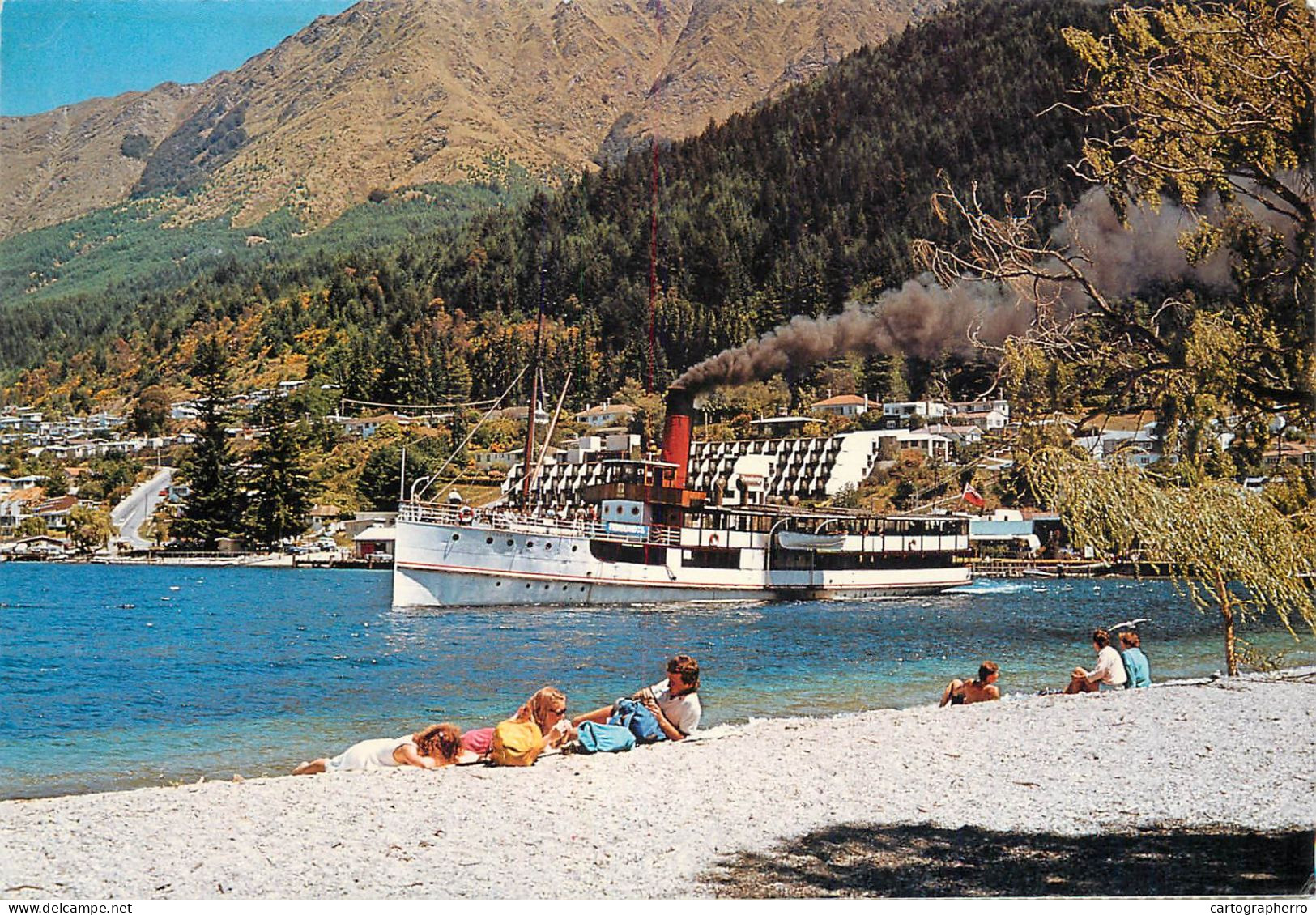 Navigation Sailing Vessels & Boats Themed Postcard TSS Earnslaw Paddle Steamer - Sailing Vessels