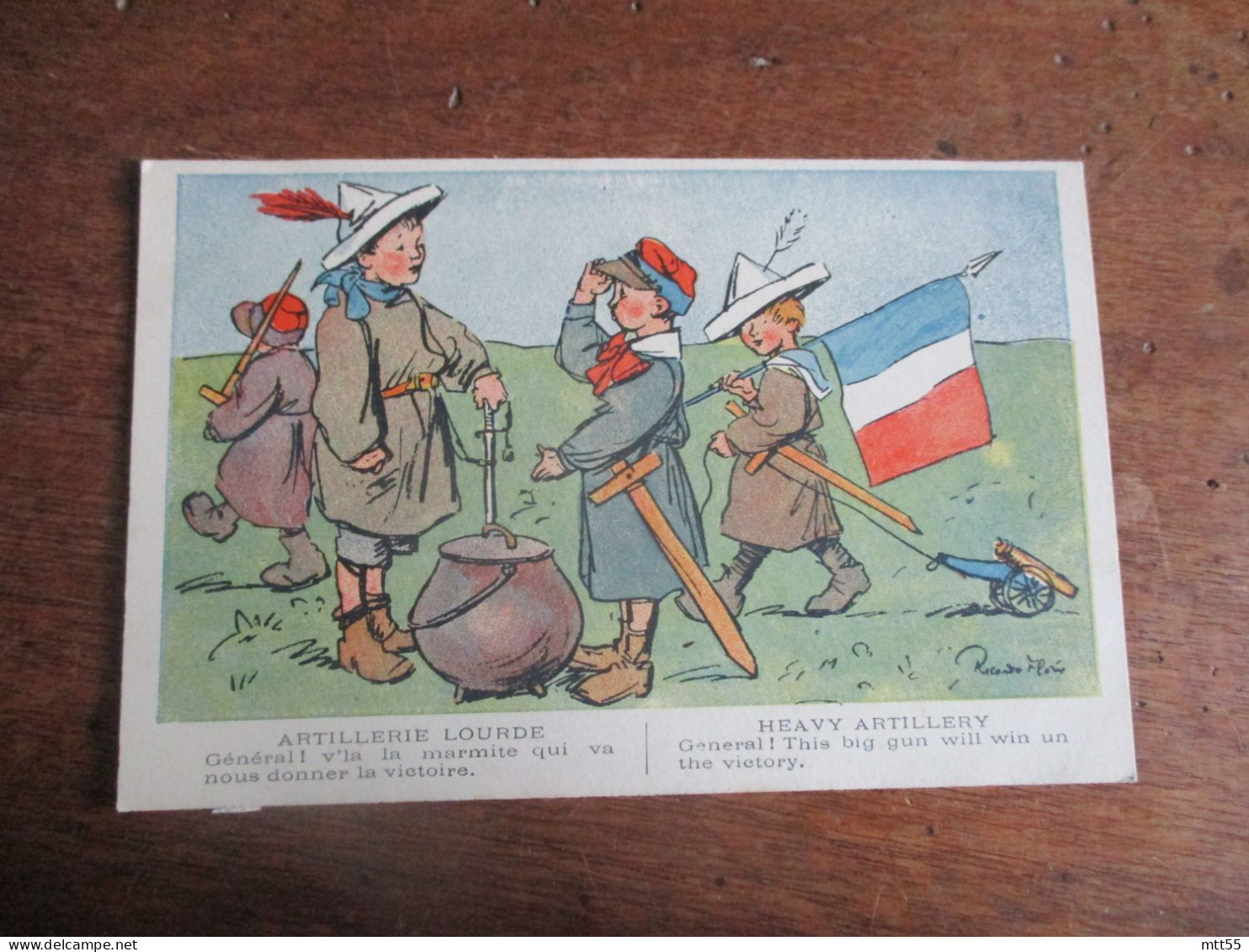 WW 1 LOT DE CARTE PATRIOTIQUE  ILLUSTRATEUR ENFANT SOLDAT LOT DE 5 CPA - War 1914-18