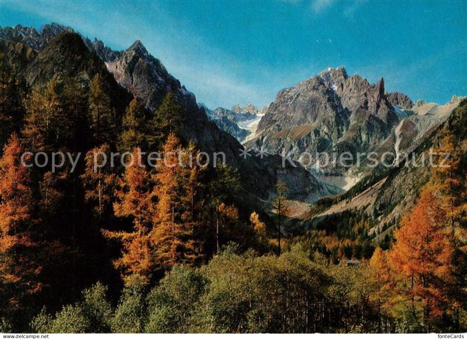 13073362 Val Ferret Herbststimmung Walliser Alpen Val Ferret - Autres & Non Classés