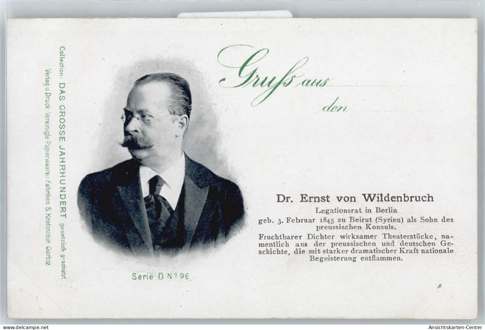 50612705 - Von Wildenbruch, Ernst , Serie Das Grosse Jahrhundert No. 96 - Otros & Sin Clasificación
