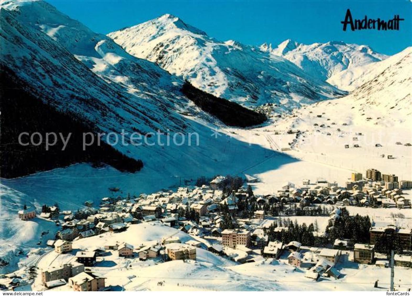 13070772 Andermatt Gegen Hospenthal Und Furkapass Winterpanorama Alpen Andermatt - Altri & Non Classificati