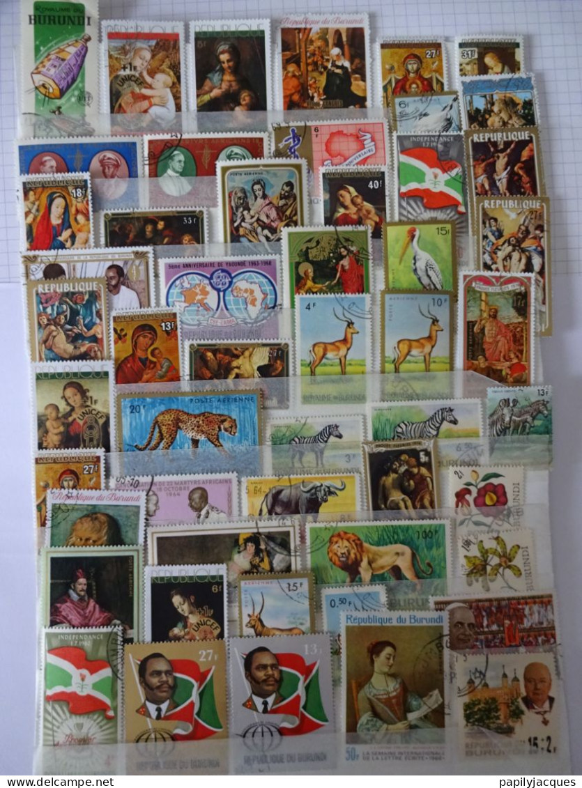 Timbres Burundi Lot De 146 Timbres - Autres & Non Classés