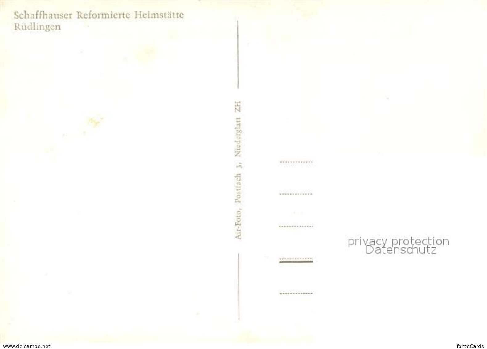 13069382 Ruedlingen Fliegeraufnahme Schaffhauser Reformierte Heimstaette Ruedlin - Andere & Zonder Classificatie