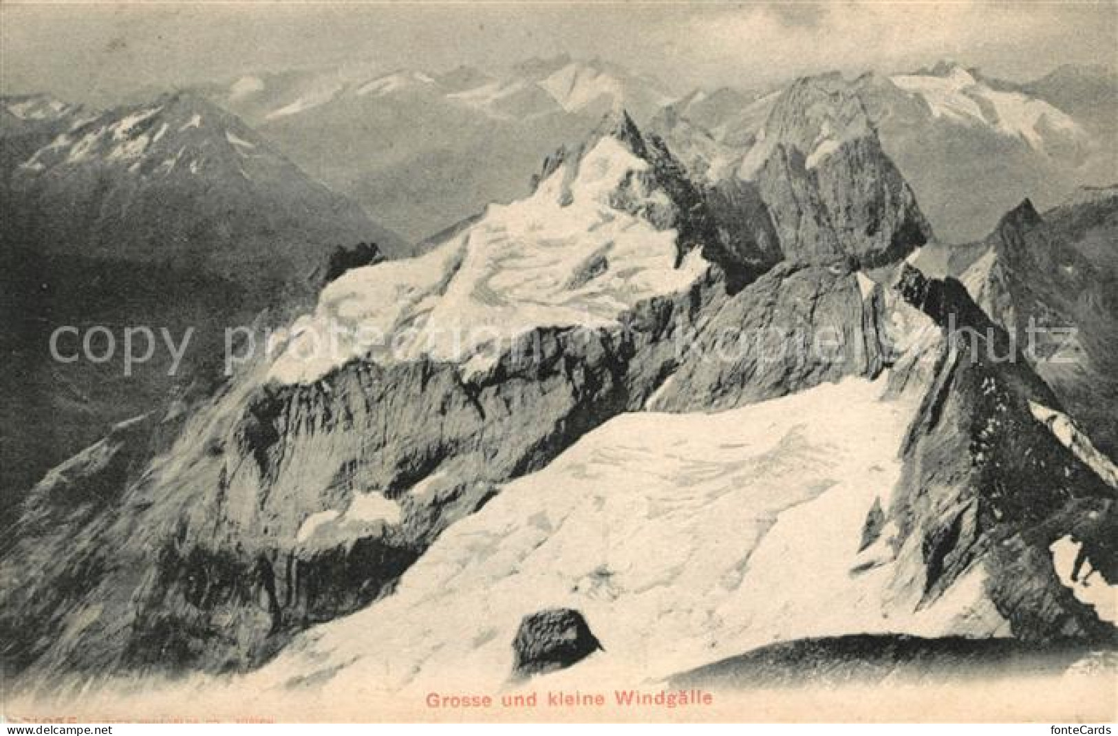 13069091 Bristen Uri Grosse Und Kleine Windgaelle Gebirgspanorama Glarner Alpen  - Sonstige & Ohne Zuordnung