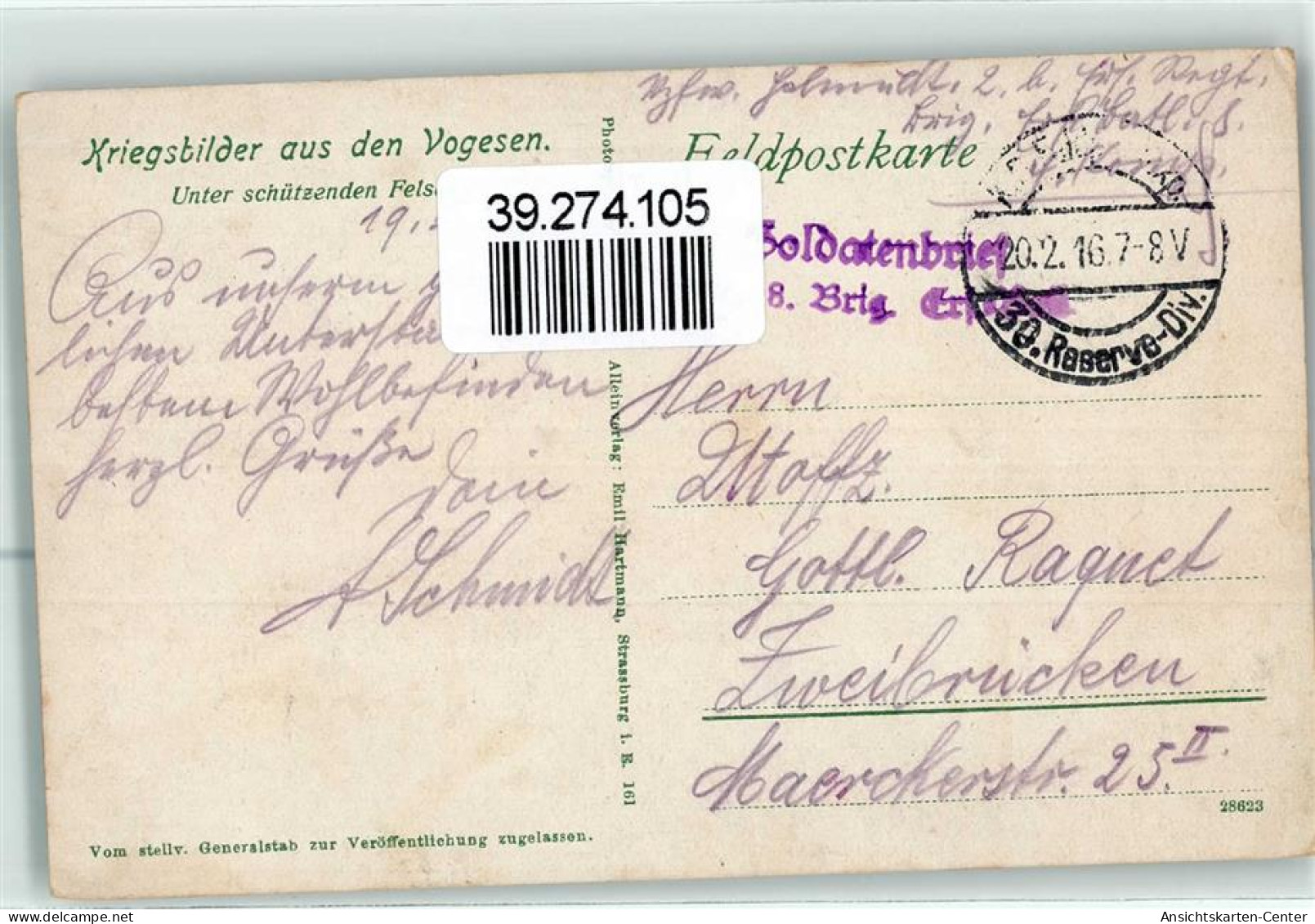 39274105 - Kriegsbilder Aus Den Vogesen Unter Schuetzenden Felsen Soldat Uniform - Other & Unclassified
