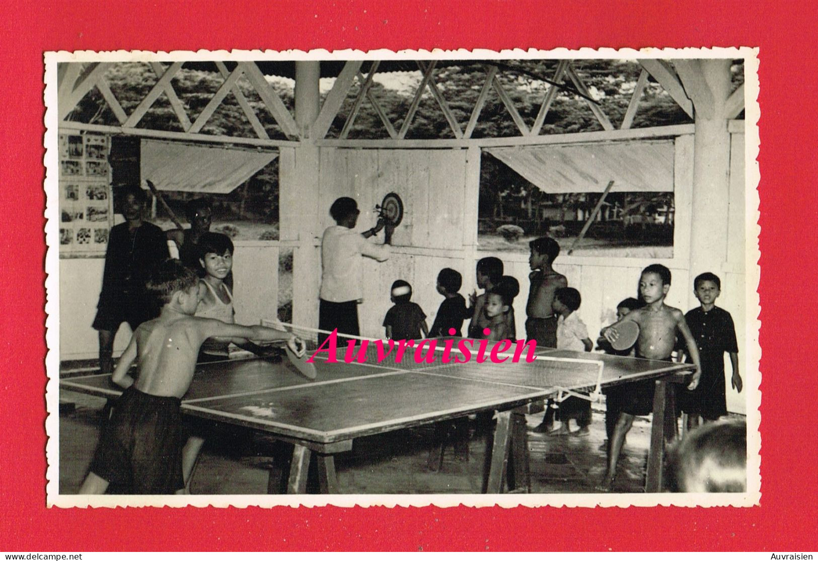 Asie ... Viêt-Nam ? ...   CAO SU ... Rubber School ? Ecole Du Caoutchouc ? Ping Pong Tennis De Table - Vietnam