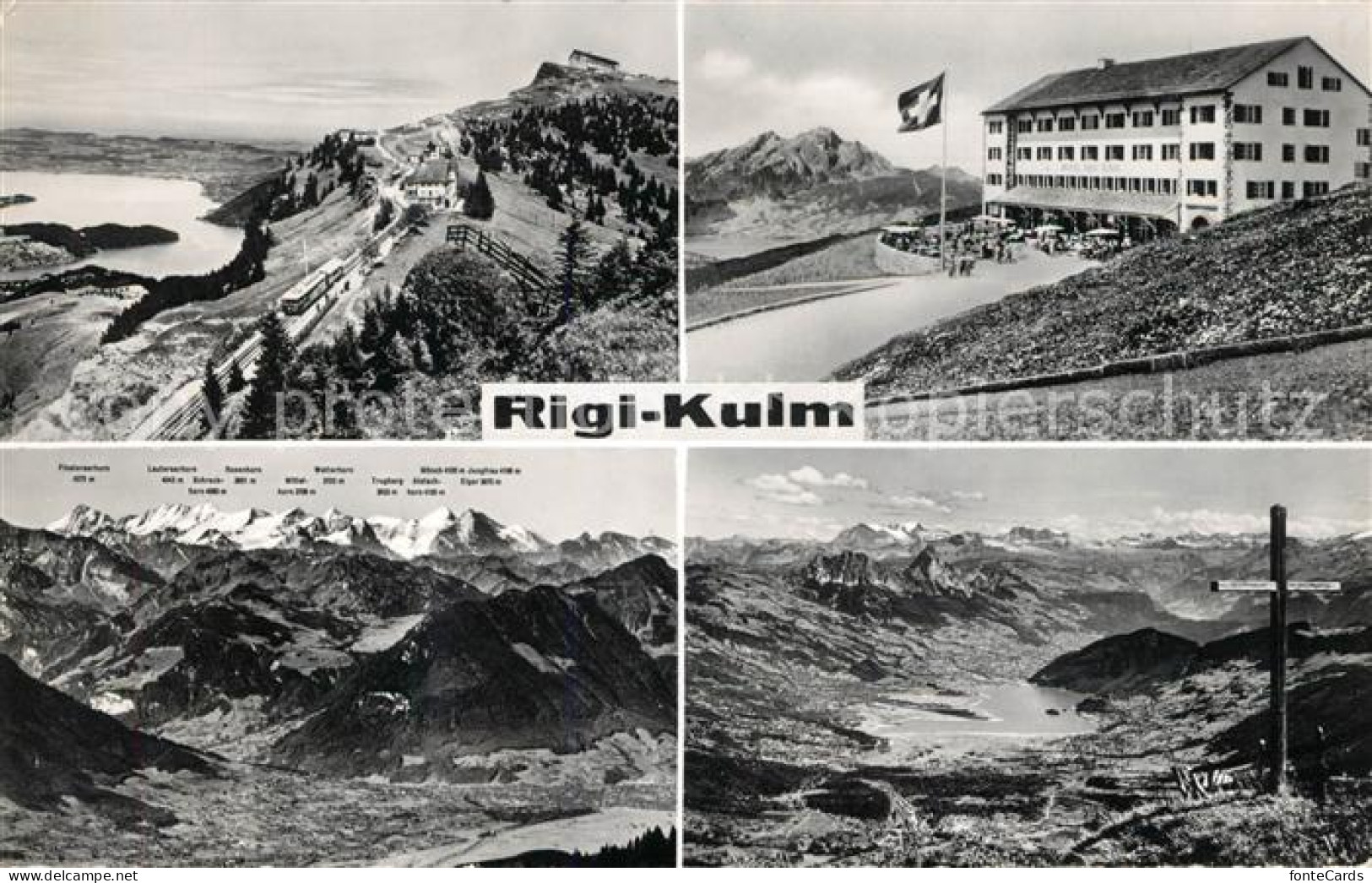 13068513 Rigi Kulm Bergstation Rosenhorn Wetterhorn Moench Rigi Kulm - Otros & Sin Clasificación
