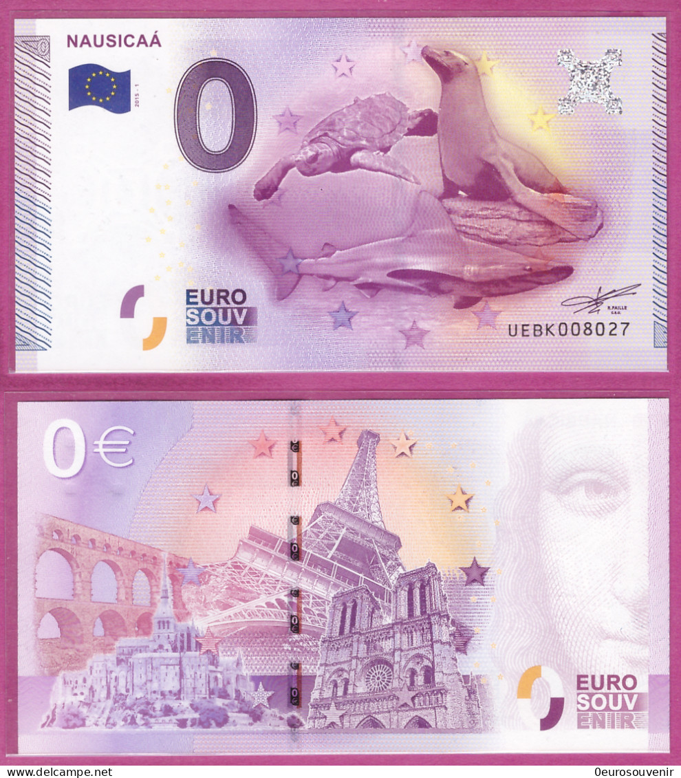 0-Euro UEBK 2015-1 NAUSICAA - Private Proofs / Unofficial