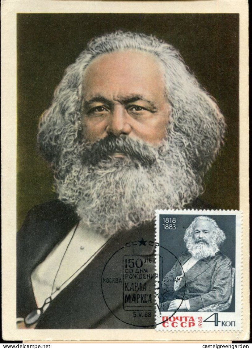 X0258 Russia  , Maximum 1968,  Karl Marx - Karl Marx