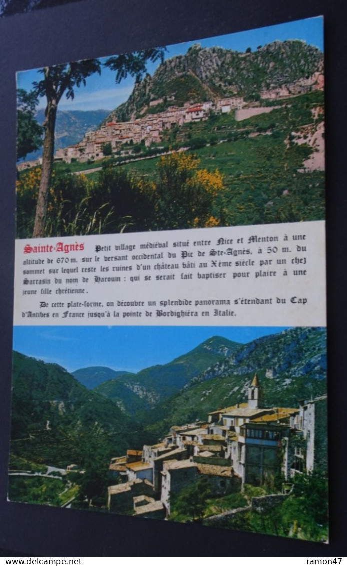 Sainte-Agnès - Petit Village Médiéval Situé Entre Nive Et Menton - Editions S.E.P.T., Nice - Otros & Sin Clasificación