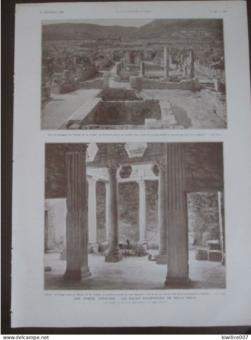 1924  LES PALAIS SOUTERRAINS DE BULLA REGIA TUNISIE - Non Classés