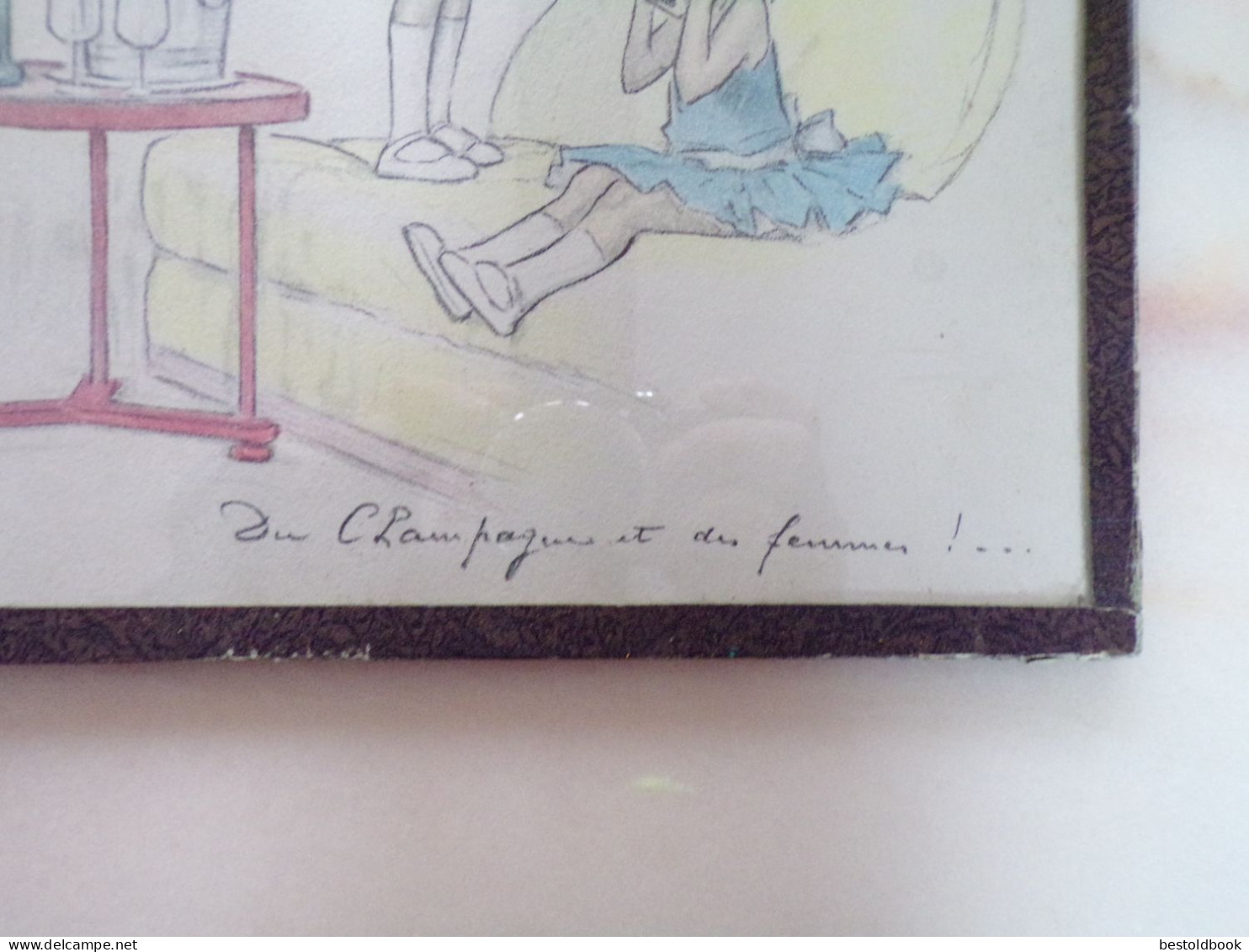 LITHOGRAPHIE Georges REDON Du Champagne Et Des Femmes - Dibujos