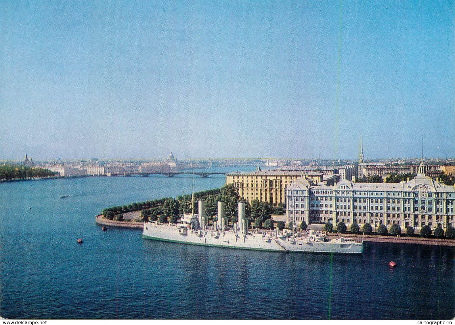 Navigation Sailing Vessels & Boats Themed Postcard Russia Leningrad Aurora Cruise Ship - Segelboote