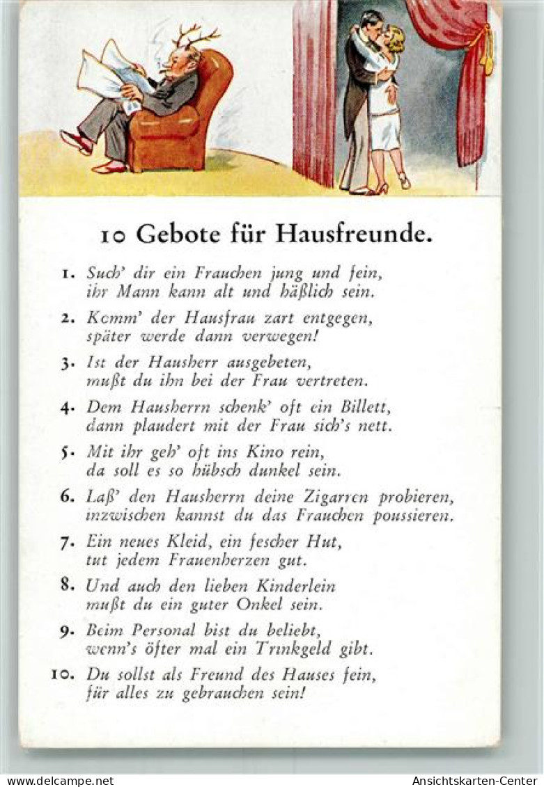 10067605 - Ehe 10 Gebote Fuer Hausfreunde - Humor