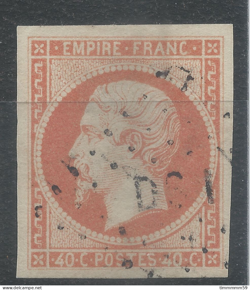 Lot N°82833   N°16, Oblitéré Losange DS1 De PARIS, Léger Clair - 1853-1860 Napoleone III