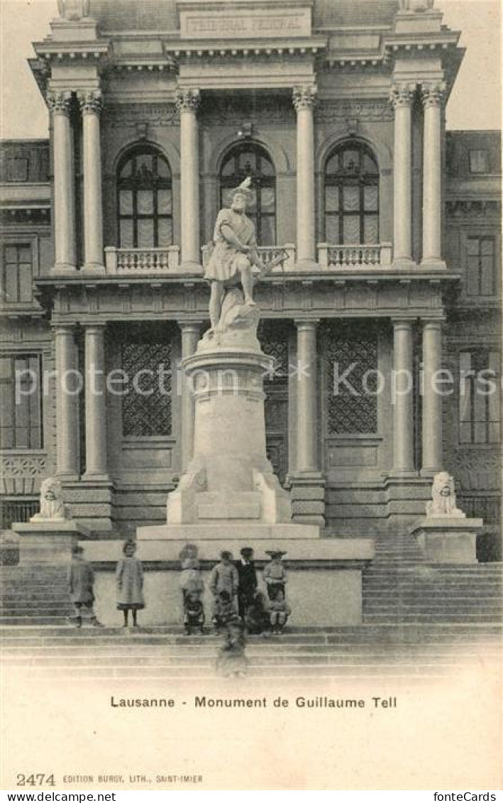 13064380 Lausanne VD Monument De Guillaume Tell Lausanne - Sonstige & Ohne Zuordnung