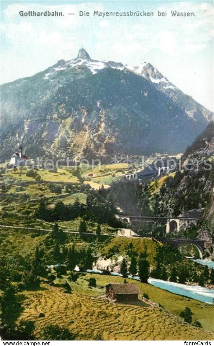 13064354 Gotthardbahn Die Mayenreussbruecken Bei Wassen San Gottardo - Autres & Non Classés