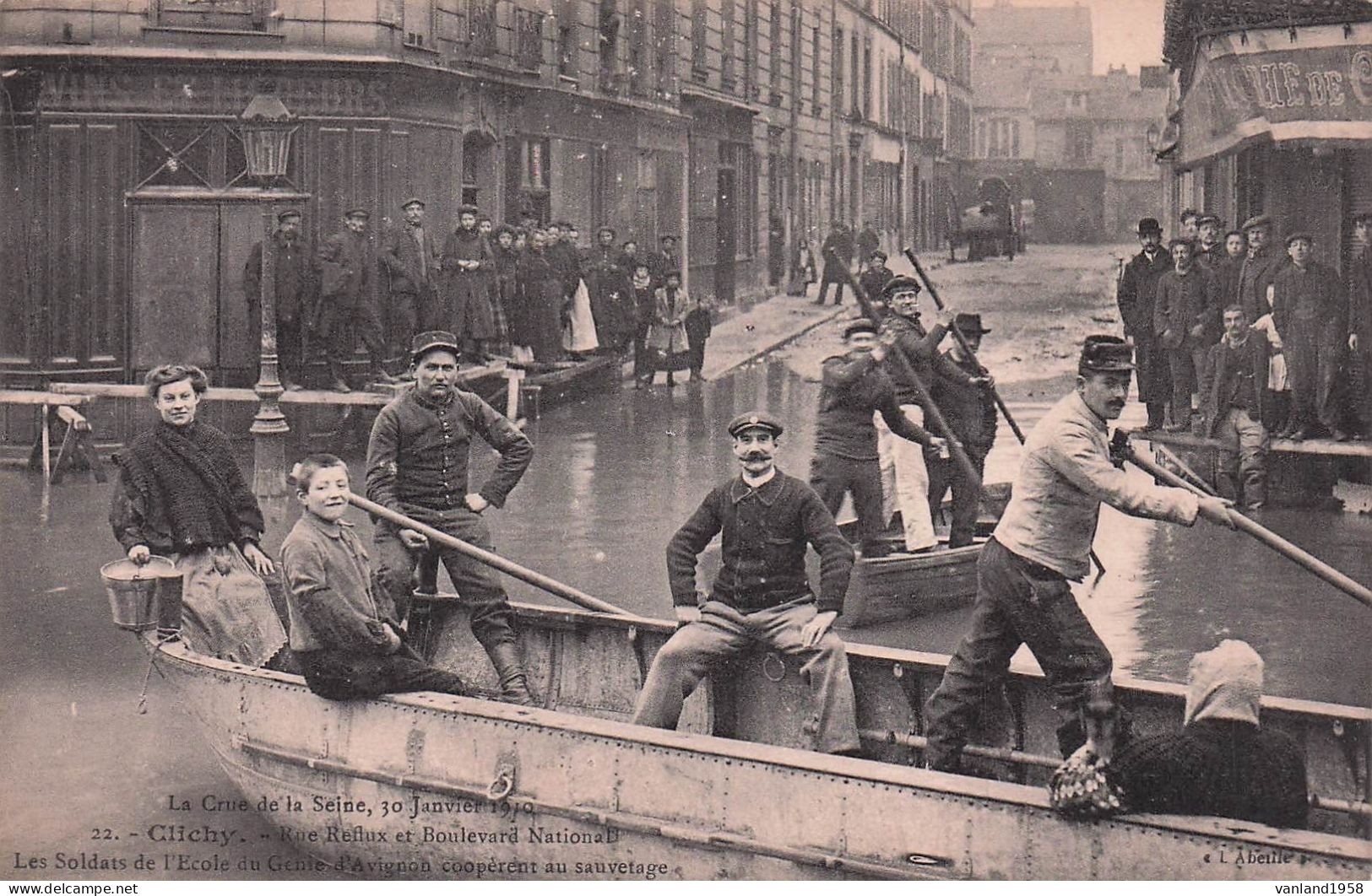 CLICHY-crue 1910 - Clichy