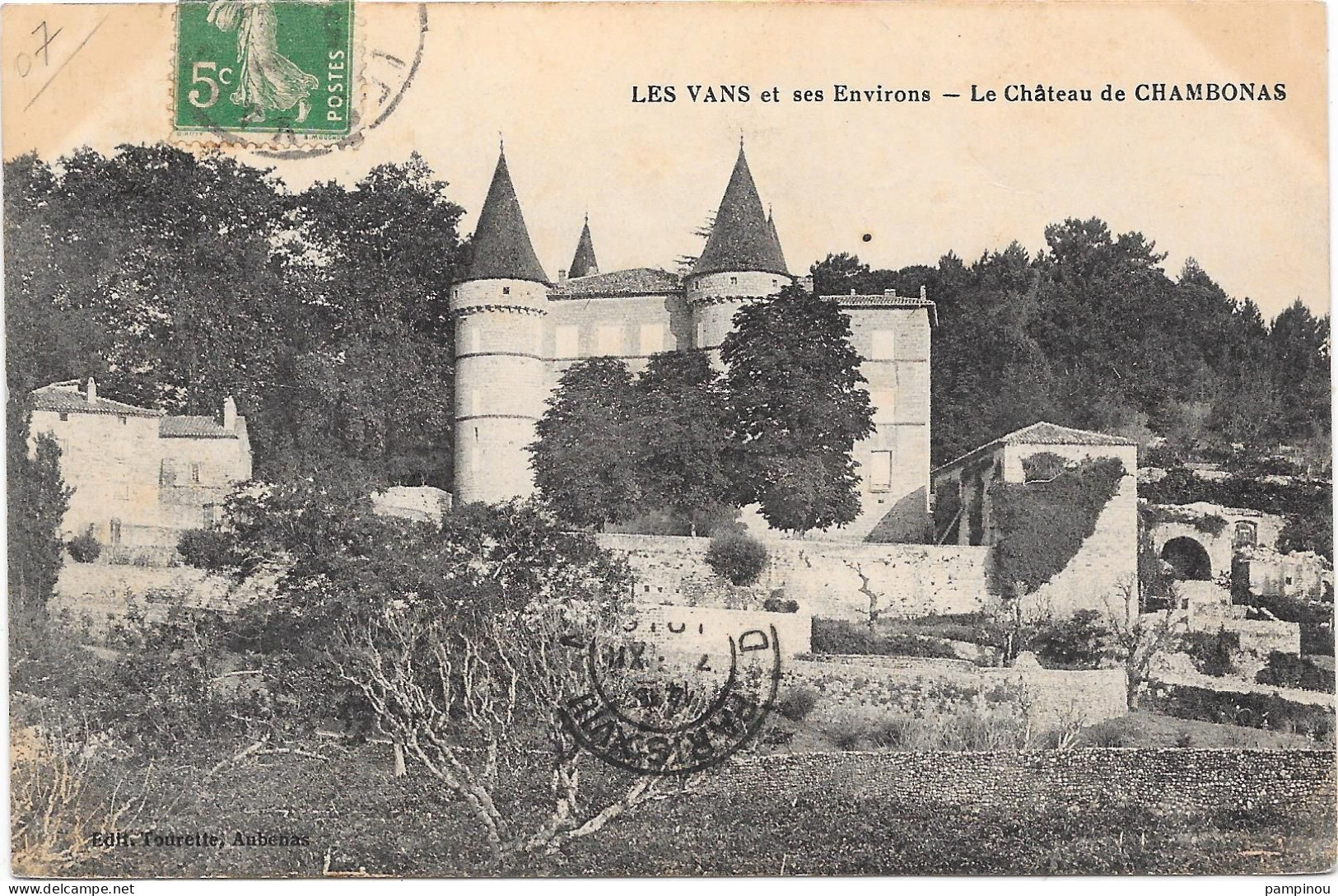 07 -LES VANS - Chateau De CHAMBONAS - Les Vans