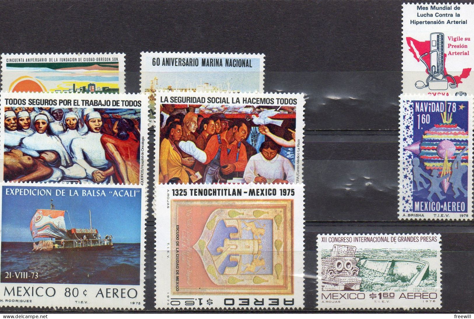 Mexique Timbres Divers - Various Stamps -Verschillende Postzegels -1 XXX - Mexique