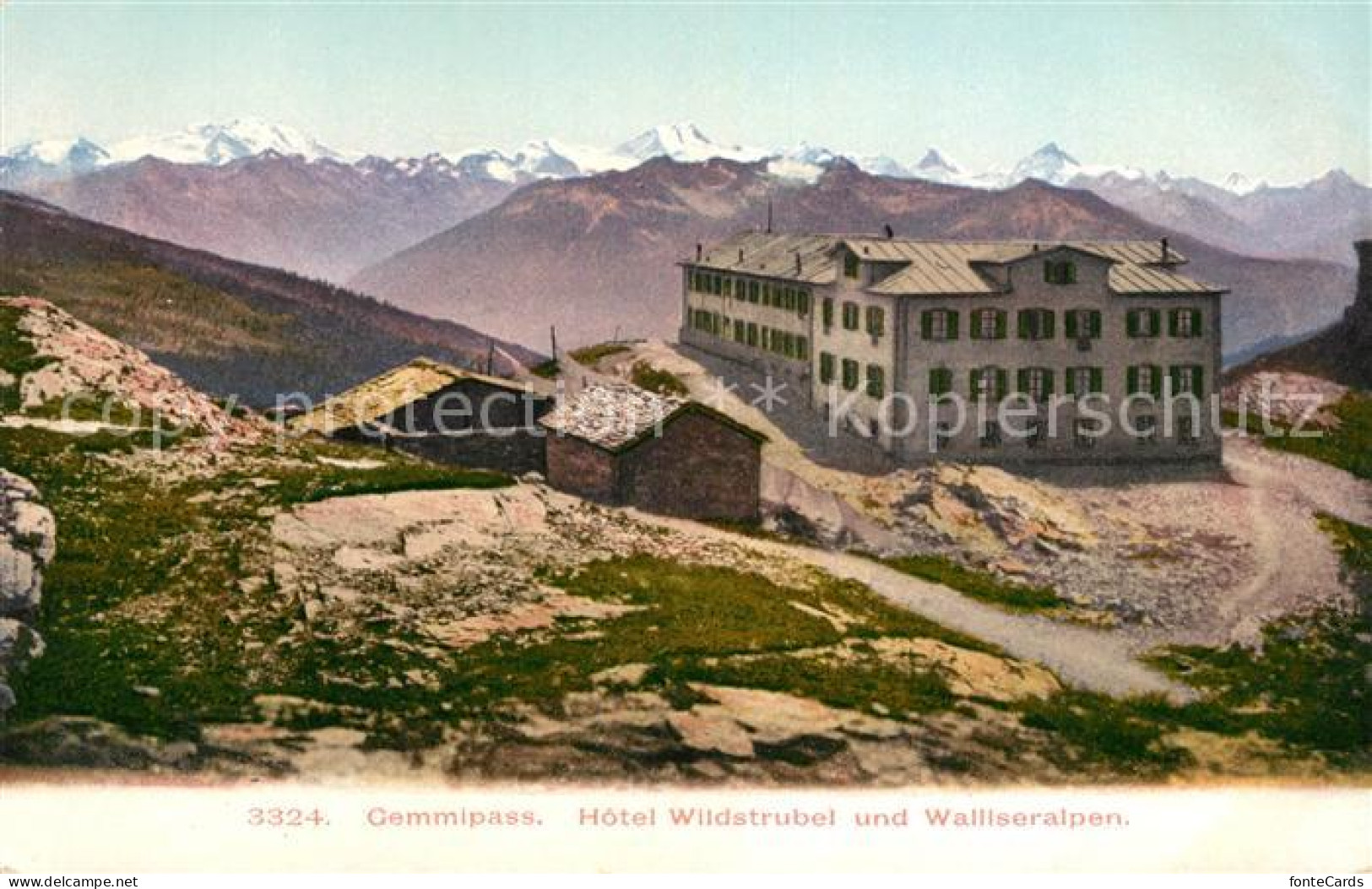 13064212 Gemmipass Wallis Hotel Wildstrubel Und Walliseralpen Gemmipass  Wallis - Andere & Zonder Classificatie