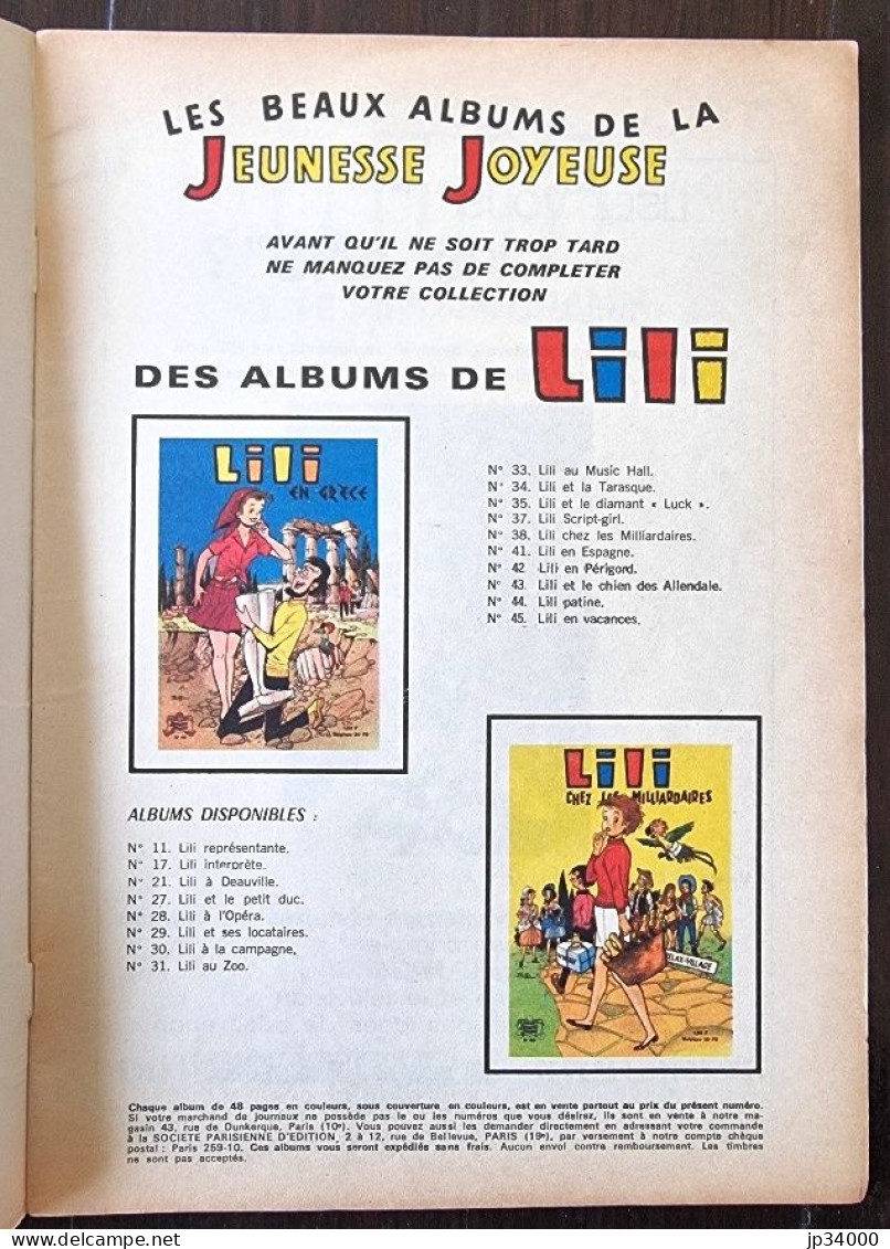 LILI Et Le Captain Cramm N°46 Chez S.P.E. Edition Originale 1974 - Lili L'Espiègle