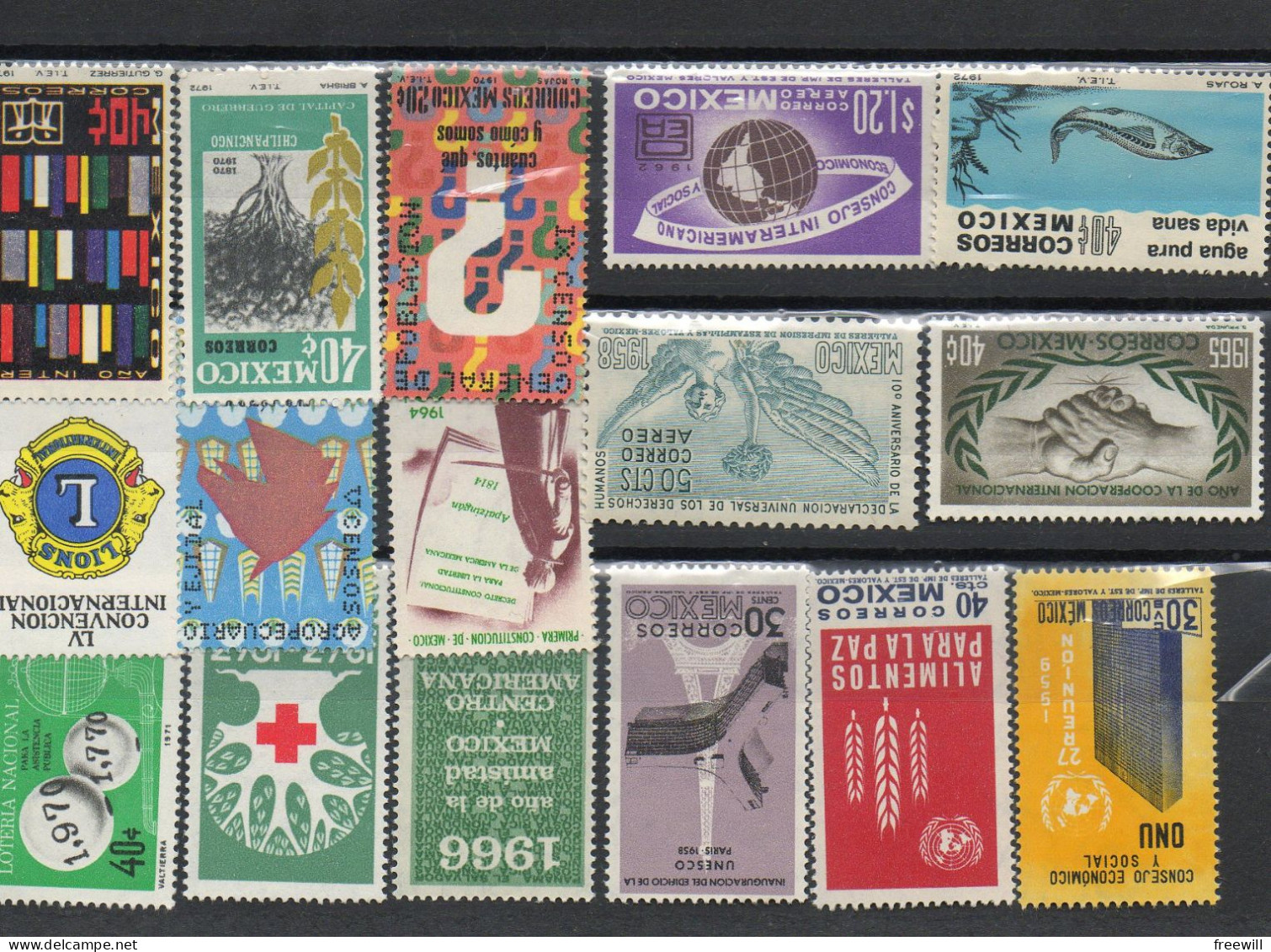 Mexique Timbres Divers - Various Stamps -Verschillende Postzegels -2 XXX - Messico